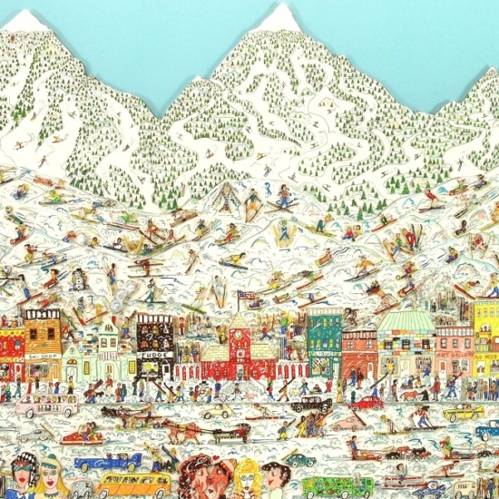 ジェームス・リジィの絵画作品　タイトルは、Its-The-Altitude